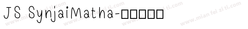 JS SynjaiMatha字体转换